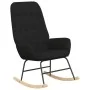 Sillón mecedora con taburete tela negro de , Mecedoras - Ref: Foro24-3097710, Precio: 138,71 €, Descuento: %