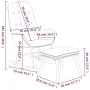 Sillón mecedora con taburete tela negro de , Mecedoras - Ref: Foro24-3097710, Precio: 138,71 €, Descuento: %