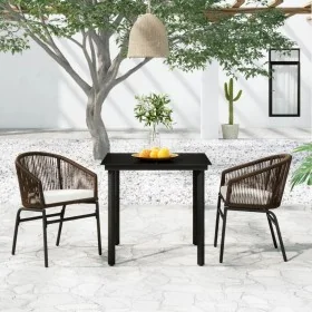 Juego de comedor de jardín 3 piezas marrón by , Garden sets - Ref: Foro24-3099227, Price: 280,71 €, Discount: %