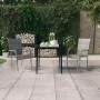 Juego de comedor de jardín 3 piezas gris y negro de , Conjuntos de jardín - Ref: Foro24-3099407, Precio: 205,92 €, Descuento: %