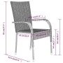 Juego de comedor de jardín 3 piezas gris y negro de , Conjuntos de jardín - Ref: Foro24-3099407, Precio: 205,92 €, Descuento: %