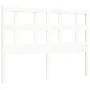 Weißer Massivholzbettrahmen mit Kopfteil 120x200 cm von vidaXL, Betten und Lattenroste - Ref: Foro24-3194827, Preis: 123,57 €...