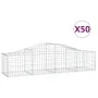Cestas de gaviones 50 uds forma de arco hierro 200x50x40/60 cm von , Töpfe und Pflanzgefäße - Ref: Foro24-3145596, Preis: 2,0...