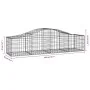 Cestas de gaviones 50 uds forma de arco hierro 200x50x40/60 cm von , Töpfe und Pflanzgefäße - Ref: Foro24-3145596, Preis: 2,0...