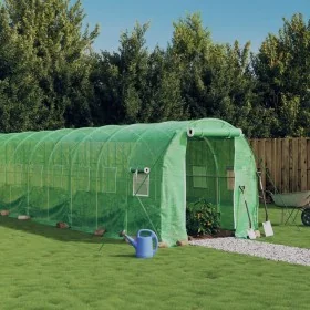 Invernadero con estructura de acero verde 44 m² 22x2x2 m by , Greenhouses - Ref: Foro24-3188026, Price: 717,87 €, Discount: %