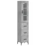 Aparador de madera contrachapada gris hormigón 34,5x34x180 cm by , Sideboards - Ref: Foro24-3199237, Price: 116,99 €, Discoun...