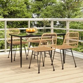 Juego de comedor de jardín 5 piezas ratán sintético de , Conjuntos de jardín - Ref: Foro24-3157875, Precio: 415,24 €, Descuen...
