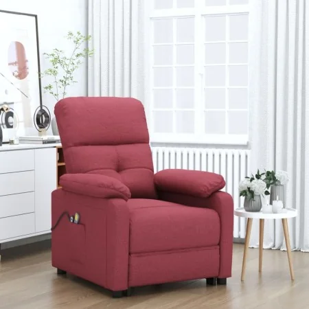 Sillón de masaje eléctrico tela rojo tinto de , Sillones de masaje eléctricos - Ref: Foro24-3073815, Precio: 220,63 €, Descue...