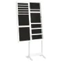 Espejo con joyero de pie blanco 42x38x152 cm de , Espejos - Ref: Foro24-353256, Precio: 114,04 €, Descuento: %