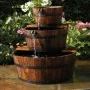 Ubbink Fuente de Cascada de Jardín Conjunto de 3 Barriles de Madera de , Fuentes y cascadas - Ref: Foro24-401356, Precio: 206...