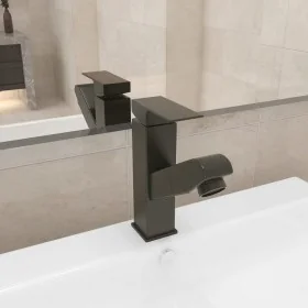 Grifo de lavabo de baño con función extraíble negro 157x172 mm de , Grifos - Ref: Foro24-149078, Precio: 37,68 €, Descuento: %