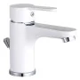 EISL Grifo monomando de lavabo DIZIANI cromado blanco de , Grifos - Ref: Foro24-446482, Precio: 76,07 €, Descuento: %