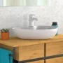 EISL Grifo monomando de lavabo DIZIANI cromado blanco de , Grifos - Ref: Foro24-446482, Precio: 76,07 €, Descuento: %