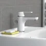 EISL Grifo monomando de lavabo DIZIANI cromado blanco de , Grifos - Ref: Foro24-446482, Precio: 76,07 €, Descuento: %