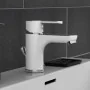 EISL Grifo monomando de lavabo DIZIANI cromado blanco de , Grifos - Ref: Foro24-446482, Precio: 76,07 €, Descuento: %