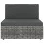 Juego muebles de jardín 9 pzas y cojines ratán sintético gris by , Garden sets - Ref: Foro24-3067176, Price: 875,66 €, Discou...