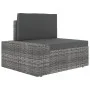 Juego muebles de jardín 9 pzas y cojines ratán sintético gris by , Garden sets - Ref: Foro24-3067176, Price: 875,66 €, Discou...