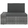 Juego muebles de jardín 9 pzas y cojines ratán sintético gris by , Garden sets - Ref: Foro24-3067176, Price: 875,66 €, Discou...
