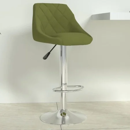 Taburete de cocina de terciopelo verde claro de , Taburetes de cocina - Ref: Foro24-335296, Precio: 77,08 €, Descuento: %