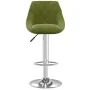 Taburete de cocina de terciopelo verde claro de , Taburetes de cocina - Ref: Foro24-335296, Precio: 77,08 €, Descuento: %