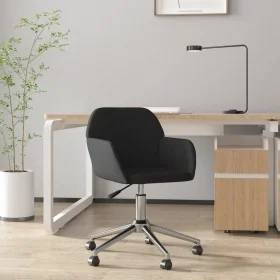 Silla de oficina giratoria de tela negra de , Sillas de oficina - Ref: Foro24-344734, Precio: 95,57 €, Descuento: %
