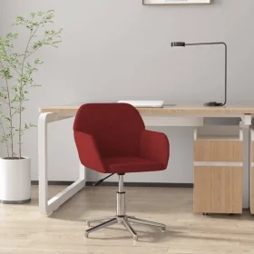 Silla de oficina giratoria tela rojo tinto de , Sillas de oficina - Ref: Foro24-344715, Precio: 79,41 €, Descuento: %