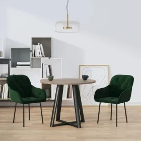 Sillas de comedor 2 unidades terciopelo verde oscuro de , Sillas de comedor - Ref: Foro24-344847, Precio: 123,44 €, Descuento: %