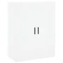Aparador alto madera contrachapada blanco 69,5x34x180 cm by , Sideboards - Ref: Foro24-3195747, Price: 167,77 €, Discount: %