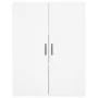 Aparador alto madera contrachapada blanco 69,5x34x180 cm by , Sideboards - Ref: Foro24-3195747, Price: 167,77 €, Discount: %