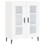 Aparador alto madera contrachapada blanco 69,5x34x180 cm by , Sideboards - Ref: Foro24-3195747, Price: 167,77 €, Discount: %