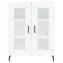 Aparador alto madera contrachapada blanco 69,5x34x180 cm by , Sideboards - Ref: Foro24-3195747, Price: 167,77 €, Discount: %