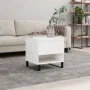 Mesa de centro madera de ingeniería blanco brillo 50x46x50 cm by , Coffee table - Ref: Foro24-830928, Price: 43,72 €, Discoun...