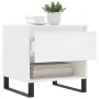 Mesa de centro madera de ingeniería blanco brillo 50x46x50 cm by , Coffee table - Ref: Foro24-830928, Price: 43,72 €, Discoun...