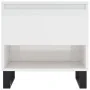 Mesa de centro madera de ingeniería blanco brillo 50x46x50 cm by , Coffee table - Ref: Foro24-830928, Price: 43,72 €, Discoun...