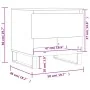 Mesa de centro madera de ingeniería blanco brillo 50x46x50 cm by , Coffee table - Ref: Foro24-830928, Price: 43,72 €, Discoun...