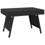 Mesa auxiliar plegable ratán sintético negro 60x40x38 cm de , Mesas auxiliares - Ref: Foro24-319408, Precio: 49,44 €, Descuen...