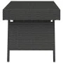 Mesa auxiliar plegable ratán sintético negro 60x40x38 cm de , Mesas auxiliares - Ref: Foro24-319408, Precio: 49,44 €, Descuen...