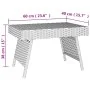Mesa auxiliar plegable ratán sintético negro 60x40x38 cm de , Mesas auxiliares - Ref: Foro24-319408, Precio: 49,44 €, Descuen...
