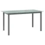 Mesa de jardín de aluminio y vidrio gris claro 150x90x74 cm de , Mesas de jardín - Ref: Foro24-312204, Precio: 178,18 €, Desc...