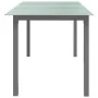 Mesa de jardín de aluminio y vidrio gris claro 150x90x74 cm de , Mesas de jardín - Ref: Foro24-312204, Precio: 178,18 €, Desc...