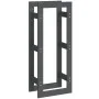 Estante para leña madera maciza de pino gris 41x25x100 cm de , Accesorios para bolsas y soportes de leña - Ref: Foro24-822409...