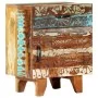 Mesita de noche tallada a mano madera reciclada 40x30x50 cm by , Nightstands - Ref: Foro24-247911, Price: 134,88 €, Discount: %