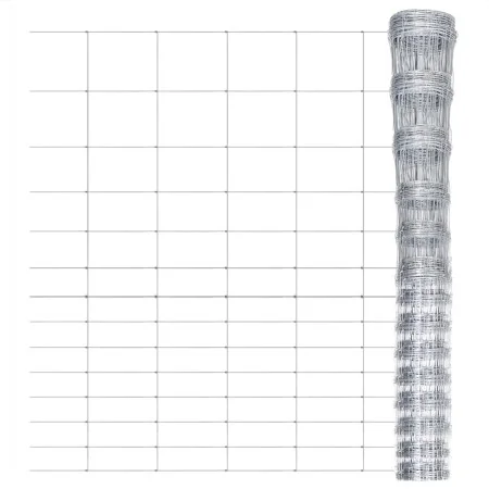 Valla de jardín de acero galvanizado plateado 50x1 m von , Zaunpaneele - Ref: Foro24-149499, Preis: 91,74 €, Rabatt: %
