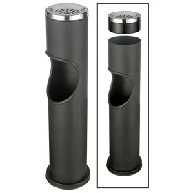 HI Papelera con cenicero negro 46,5 cm by , Ashtrays - Ref: Foro24-429106, Price: 29,62 €, Discount: %