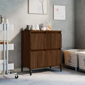 Aparador madera contrachapada marrón roble 60x35x70 cm de , Aparadores - Ref: Foro24-821171, Precio: 76,61 €, Descuento: %