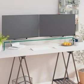 Soporte para TV/Elevador monitor cristal claro 120x30x13 cm de , Muebles TV - Ref: Foro24-244133, Precio: 126,90 €, Descuento: %