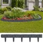 Valla para césped aspecto de piedra 41 piezas plástico 10 m by , Garden edging and edging - Ref: Foro24-314684, Price: 41,14 ...