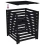 Compostador de madera maciza de pino negro 82,5x82,5x99,5 cm de , Compostadores - Ref: Foro24-823819, Precio: 166,99 €, Descu...