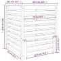 Compostador de madera maciza de pino negro 82,5x82,5x99,5 cm de , Compostadores - Ref: Foro24-823819, Precio: 166,99 €, Descu...