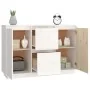 Aparador madera maciza de pino blanco 111x34x75 cm de , Aparadores - Ref: Foro24-814310, Precio: 131,38 €, Descuento: %